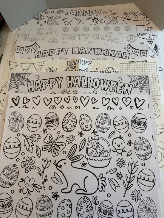 Other - 💕5/25💕Holiday Coloring Placemats 7 in All